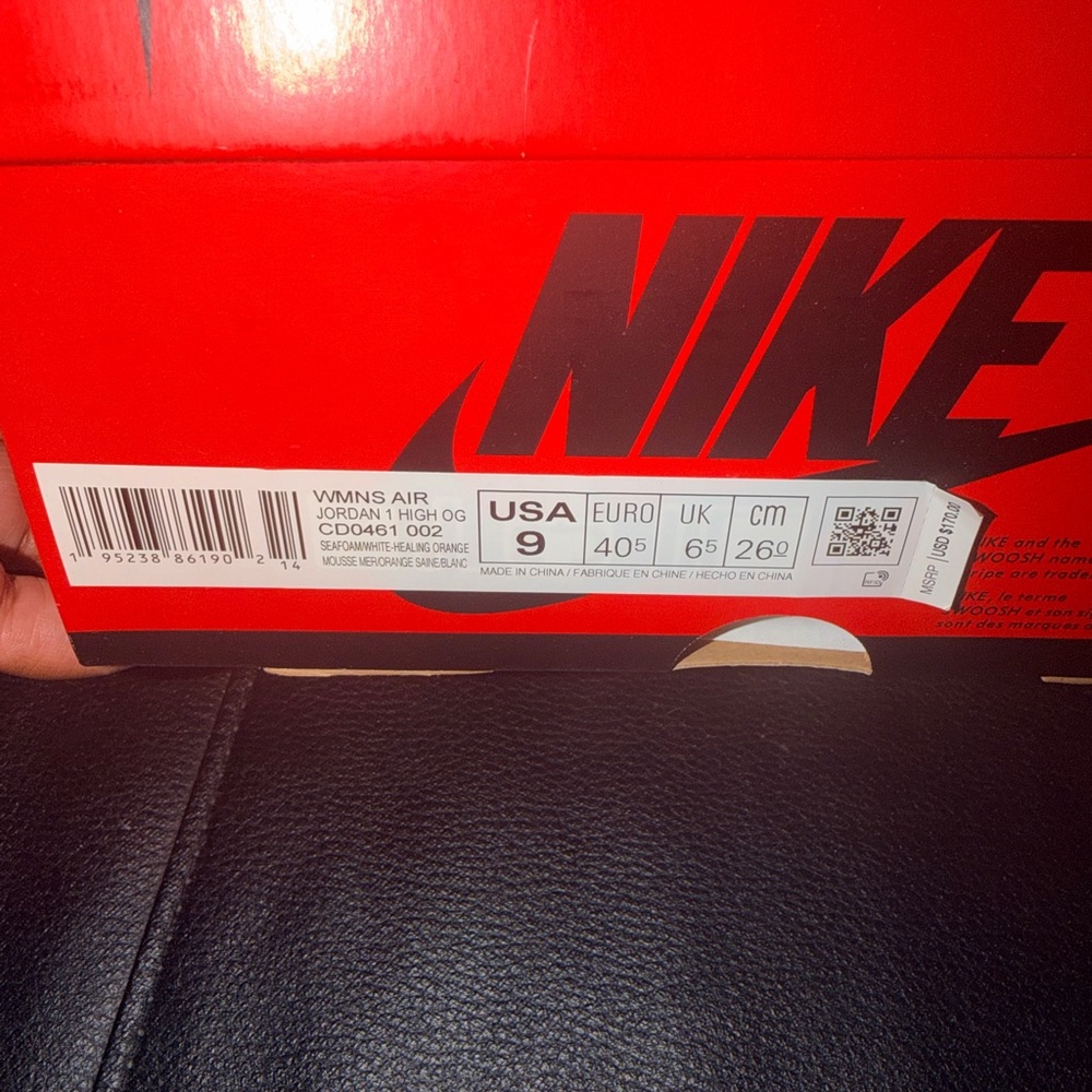Nike Women's Air Jordan 1 High OG seafoam and white
